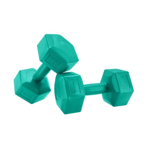 Zestaw hantli Spokey Monster 2x5kg DGN zielone 943622 Spokey
