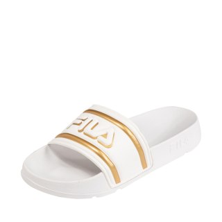 Klapki damskie Fila Morro Bay Logo biało-złote FFW0102 13069 Fila