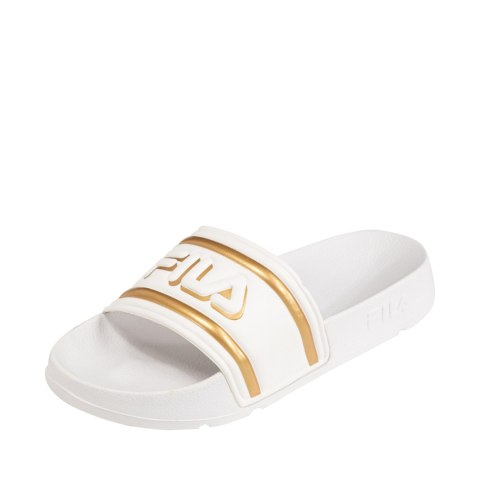 Klapki damskie Fila Morro Bay Logo biało-złote FFW0102 13069 Fila