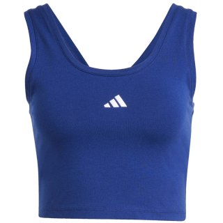 Koszulka damska adidas Essentials Small Logo Cotton Lifestyle Tank niebieska JC5939 Adidas