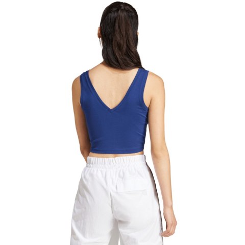 Koszulka damska adidas Essentials Small Logo Cotton Lifestyle Tank niebieska JC5939 Adidas