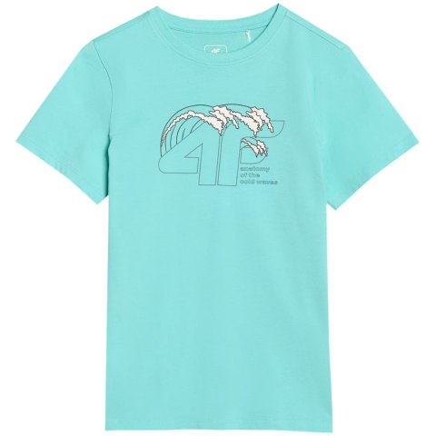 Koszulka dla chłopca 4F M1917 miętowa 4FJWSS25TTSHM1917 47S 4F