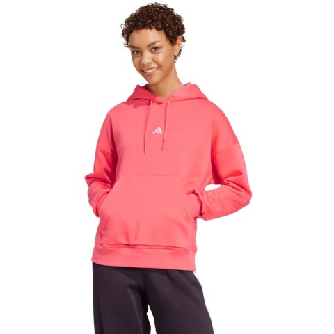 Bluza damska adidas Essentials Small Logo Feel Cozy Hoodie koralowa KE4380 Adidas