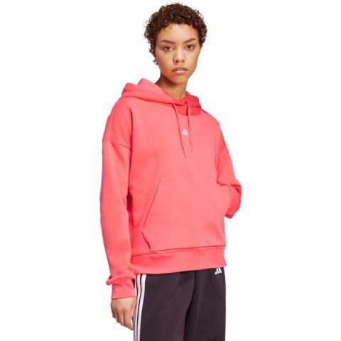 Bluza damska adidas Essentials Small Logo Feel Cozy Hoodie koralowa KE4380 Adidas