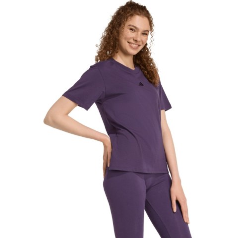 Koszulka damska adidas Essentials Small Logo Cotton fioletowa JY4966 Adidas