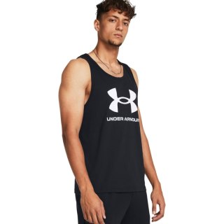 Koszulka męska Under Armour Sportstyle Logo Tank czarna 1382883 001 Under Armour