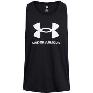 Koszulka męska Under Armour Sportstyle Logo Tank czarna 1382883 001 Under Armour