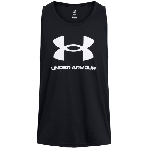 Koszulka męska Under Armour Sportstyle Logo Tank czarna 1382883 001 Under Armour