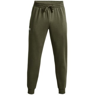 Spodnie męskie Under Armour Rival Fleece Joggers oliwkowe 1379774 390 Under Armour