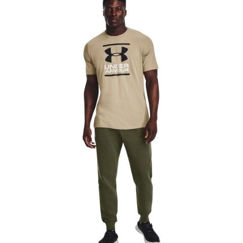 Spodnie męskie Under Armour Rival Fleece Joggers oliwkowe 1379774 390 Under Armour