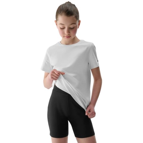 Komplet dla dziewczynki 4F koszulka, spodenki, worek F082 głęboka czerń 4FJWAW25TAPSF082 20S 4F