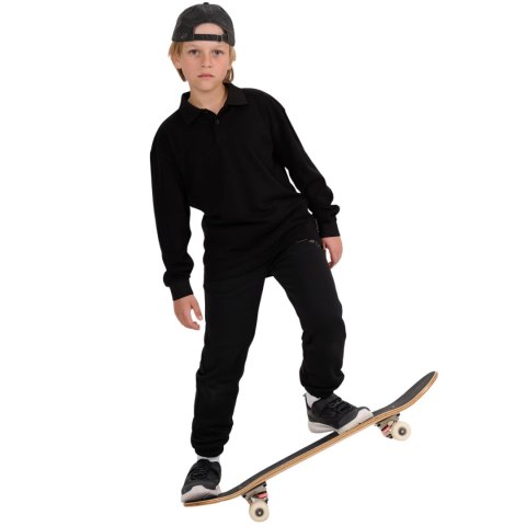 Koszulka dla chłopca longsleeve 4F M483 głęboka czerń 4FJWAW25TLONM483 20S 4F