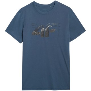 Koszulka męska 4F M2359 morska zieleń 4FWAW25TTSHM2359 46S 4F