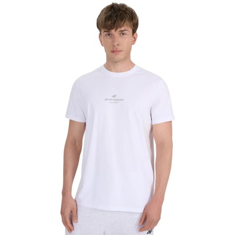 Koszulka męska 4F M2961 biała 4FWAW25TTSHM2961 10S 4F