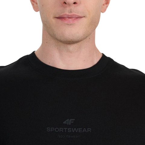 Koszulka męska 4F M2961 głęboka czerń 4FWAW25TTSHM2961 20S 4F