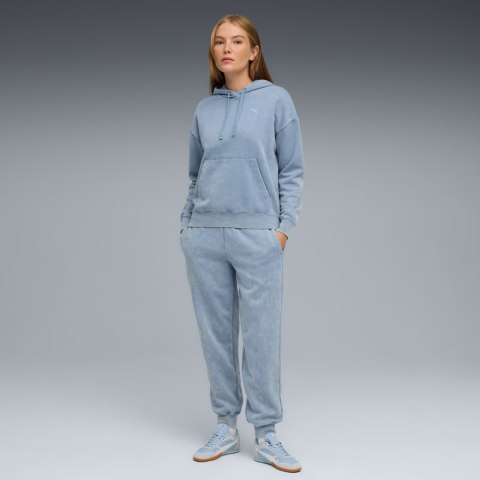 Bluza damska Puma ESS Elevated Relaxed Wash Hoodie niebieska 688103 34 Puma