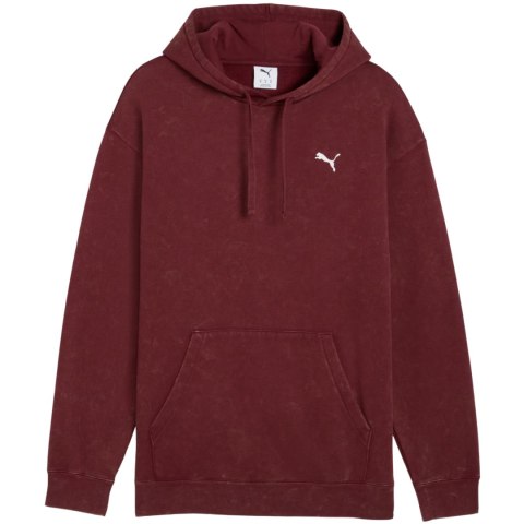 Bluza męska Puma ESS Elevated Relaxed Wash Hoodie bordowa 688049 96 Puma