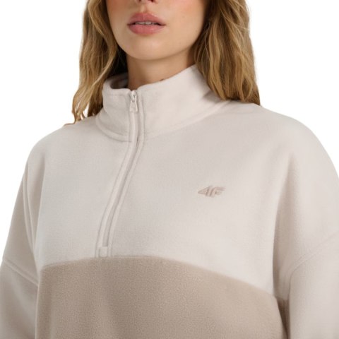Bluza polarowa damska 4F F421 kremowa 4FWAW25TFLEF42112S 4F