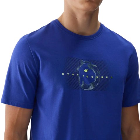 Koszulka męska 4F M2964 niebieska 4FWAW25TTSHM2964 33S 4F