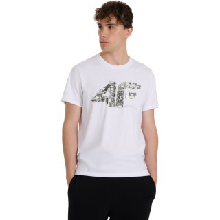 Koszulka męska 4F M3132 biała 4FWAW25TTSHM3132 10S 4F