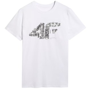 Koszulka męska 4F M3132 biała 4FWAW25TTSHM3132 10S 4F