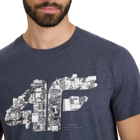 Koszulka męska 4F M3132 średni szary melanż 4FWAW25TTSHM3132 24M 4F