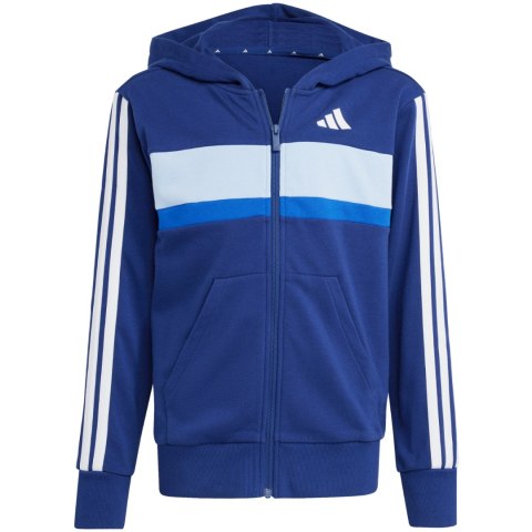 Dres dla dzieci adidas Seasonal Essentials Tiberio 3-Stripes French Terry granatowy JI6035 Adidas