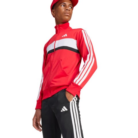 Dres dla dzieci adidas Seasonal Essentials Tiberio 3-Stripes Tricot czerwono-czarny JI6214 Adidas