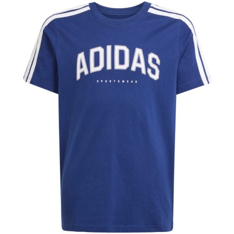 Koszulka dla dzieci adidas Codes Collegiate Graphic Tee granatowa JL6138 Adidas