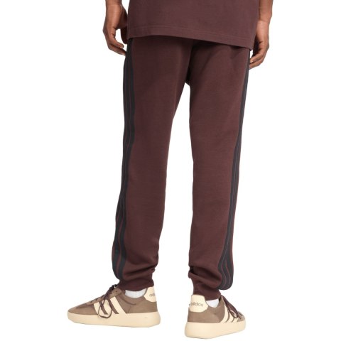 Spodnie męskie adidas Essentials 3-Stripes Fleece brązowe JX0749 Adidas