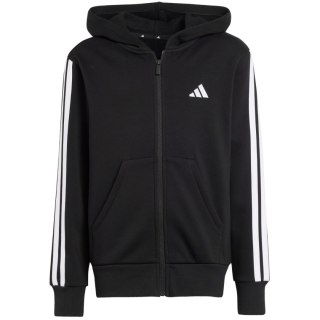 Bluza dla dzieci adidas Essentials Full-Zip czarno-biała JD6494 Adidas