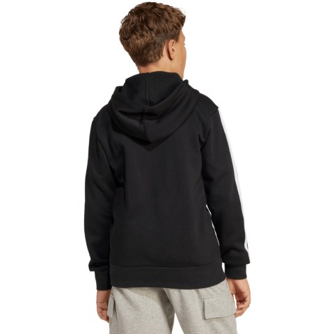 Bluza dla dzieci adidas Essentials Full-Zip czarno-biała JD6494 Adidas
