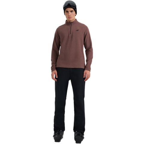 Bluza polarowa męska 4F M065 ciemny brąz 4FWAW25UFLEM065 80S 4F
