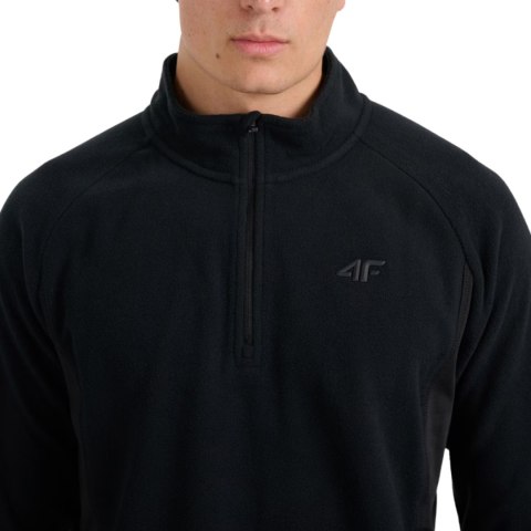 Bluza polarowa męska 4F M066 głęboka czerń 4FWAW25UFLEM066 20S 4F