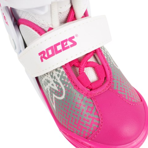 Łyżwy Roces Jokey Ice X biało-różowe 450746 001 Roces