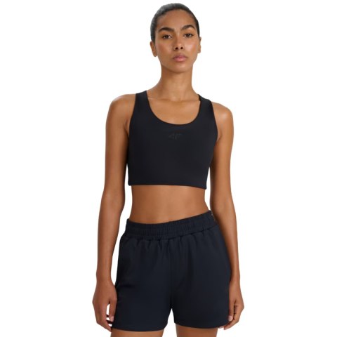 Stanik sportowy 4F F213 głęboka czerń 4FWMM00USBAF213 20S 4F