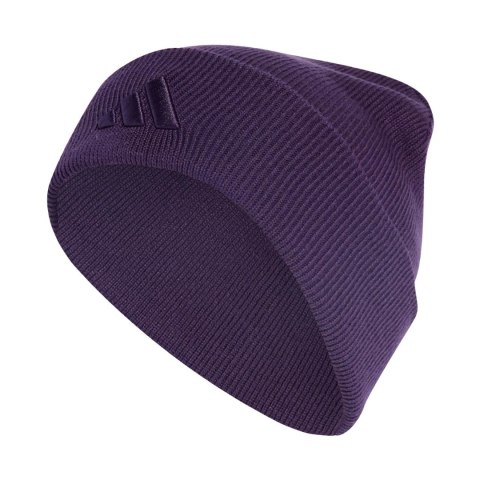 Czapka adidas New Logo Beanie Cuff fioletowa JX5748 Adidas