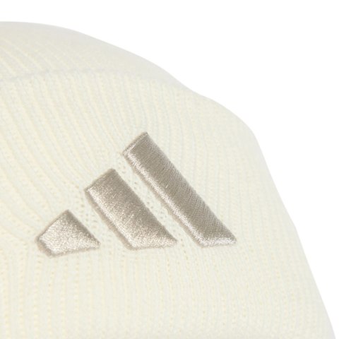 Czapka adidas New Logo Beanie Cuff kremowa JX5745 Adidas