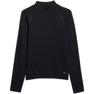 Koszulka męska longsleeve 4F M417 głęboka czerń 4FWAW25TFLOM417 20S 4F