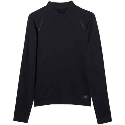 Koszulka męska longsleeve 4F M417 głęboka czerń 4FWAW25TFLOM417 20S 4F