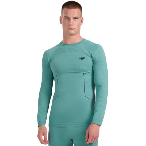 Koszulka termoaktywna męska M233 morska zieleń 4FWAW25USEAM233 46S 4F