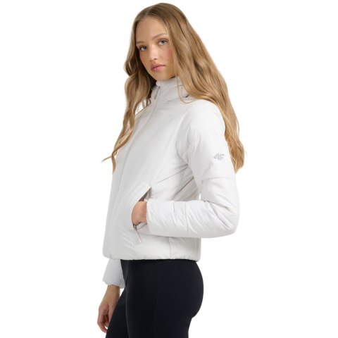 Kurtka damska 4F F0706 chłodny jasny szary 4FRAW25TDJAF0706 27S 4F