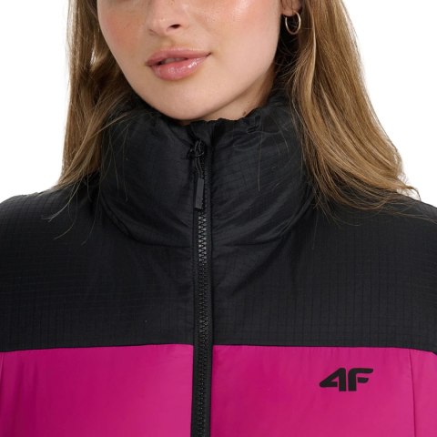 Kurtka damska pikowana 4F F581 fuksja 4FWAW25TDJAF581 55S 4F