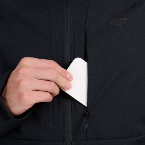 Kurtka męska softshell 4F M503 głęboka czerń 4FWAW25TSOFM503 20S 4F