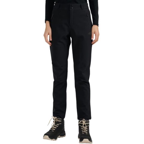 Spodnie trekkingowe damskie 4F softshell FNK F0988 głęboka czerń 4FWAW25TFTRF0988 20S 4F