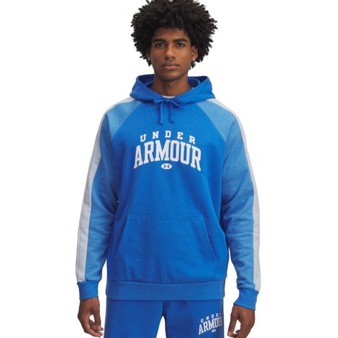 Bluza męska Under Armour Rival Fleece Colorblock Hoodie niebieska 6003958 402 Under Armour