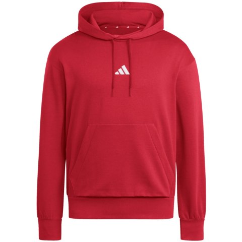 Bluza męska adidas Essentials Feelcozy Hoodie czerwona KC0907 Adidas