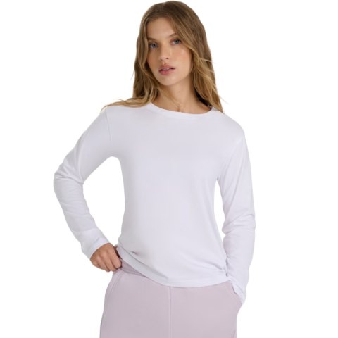 Koszulka damska 4F longsleeve F431 biała 4FWMM00TLONF431 10S 4F