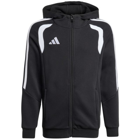Bluza dla dzieci adidas Tiro 26 League Sweat Full Zip Hoodie czarna KF3324 Adidas teamwear