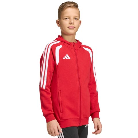 Bluza dla dzieci adidas Tiro 26 League Sweat Full Zip Hoodie czerwona KF9101 Adidas teamwear